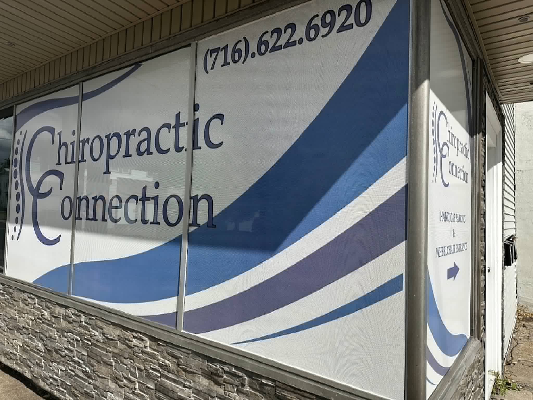 Chiropractic Connection window graphics