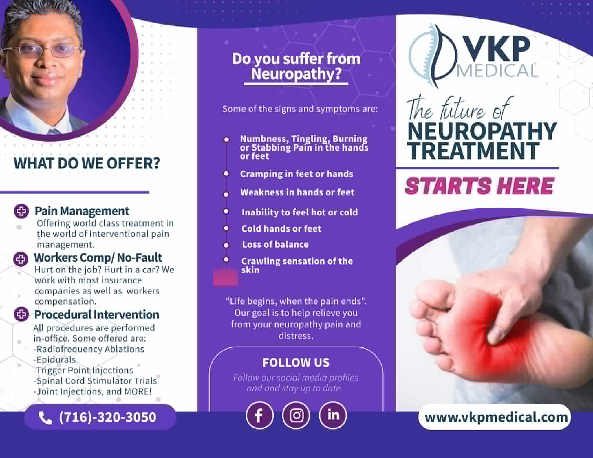 VKP Medical neuropathy treatment brochure